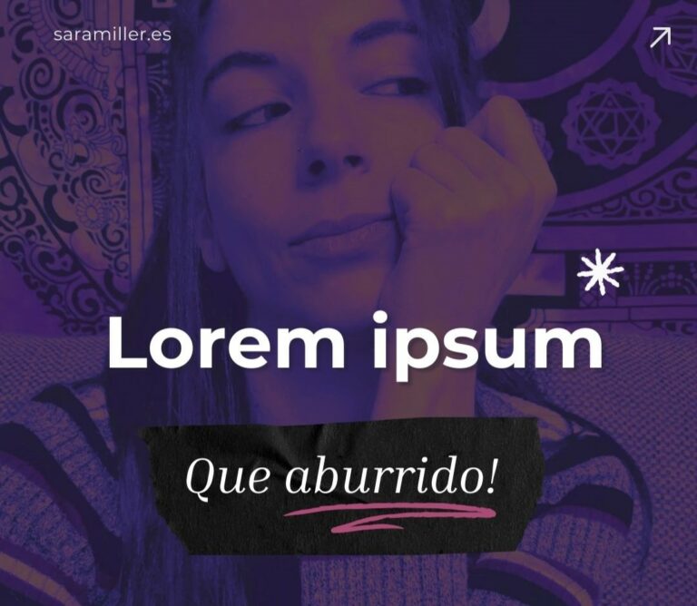 Lorem ipsum! Que aburrido! Paginas alternativas
