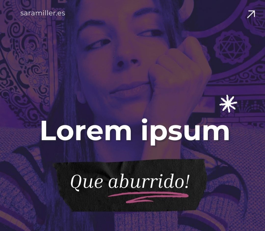 Lorem ipsum! Que aburrido! Paginas alternativas