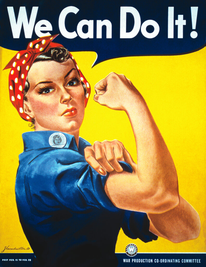 Poster We Can Do it. Diseño grafico segunda guerra mundial